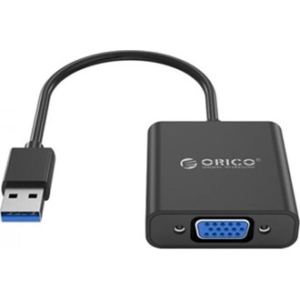 Orico USB-A 3.0 -> VGA M/F adapter fekete