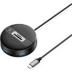 Orico ORICO-YS5-C3 Round 4-portos USB-C USB3.0 hub fekete (SD/TF)