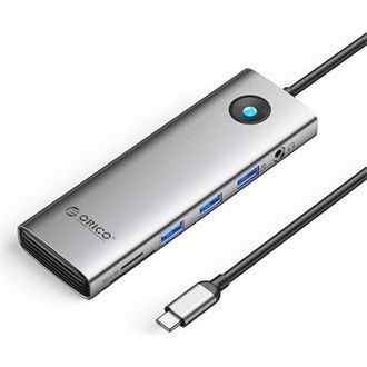 Orico PW11-10P 10-port 100W USB-C dokkoló (Space Gray) szürke