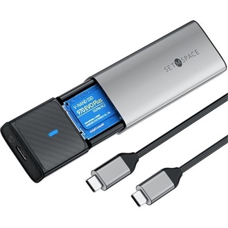 Orico STMS-STPWDM2-G2 M.2 2280 PCIe NVMe USB-C 3.2 Gen2×1 külső ház szürke