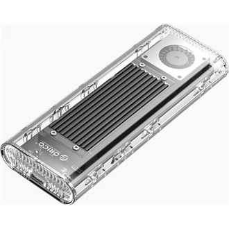 Orico TCM2-G20 M.2 2280 PCIe NVMe USB-C 3.2 Gen2×1 külső ház átlátszó-fekete