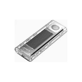 Orico TCM2-G20 M.2 2280 PCIe NVMe USB-C 3.2 Gen2×1 külső ház átlátszó-ezüst