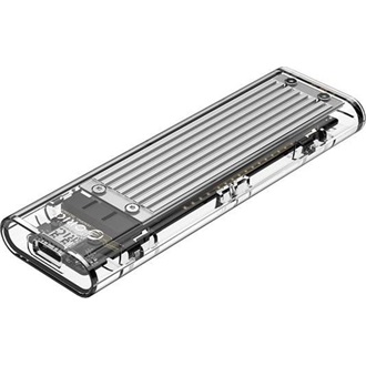 Orico TCM2-G20 M.2 2280 PCIe NVMe USB-C 3.2 Gen2×1 külső ház átlátszó-ezüst