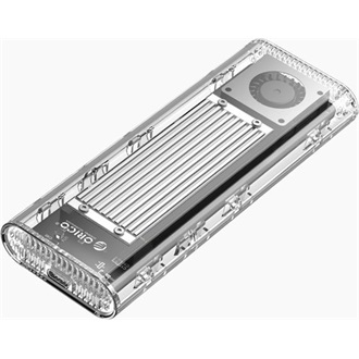 Orico TCM2-U4 M.2 2280 PCIe NVMe USB4 külső ház átlátszó-ezüst