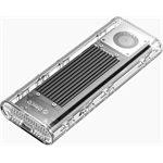 Orico TCM2-U4 M.2 2280 PCIe NVMe USB4 külső ház átlátszó-fekete