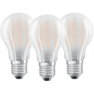 Osram Base 7 W E27 806 lumen meleg fehér LED matt üveg körte izzó 3db/csomag