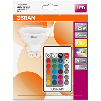 Osram Star+ RGBW 250lm RGB GU10 LED fényforrás