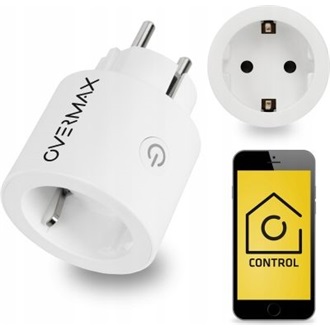 Overmax Flow Control smart home 1db villásdugó CEE 7/3 (EU) smart plug fehér