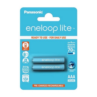 Panasonic eneloop Lite AAA (LR03) 550mAh NiMH akkumulátor 2db