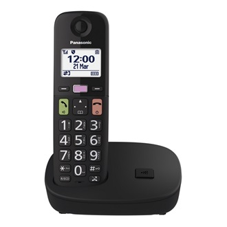 PANASONIC KX-TGU110FXB telefon készülék (vezeték nélküli, DECT) FEKETE