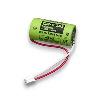 PANASONIC elem (CR-2/3AZ, 1600mAh, mangánoxid lítium, ipari, csatlakozóval) 1db/csomag