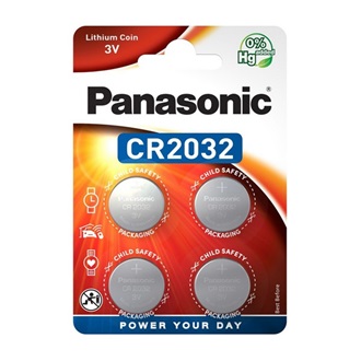 Panasonic gomb (CR2032 ) Li elem 4db