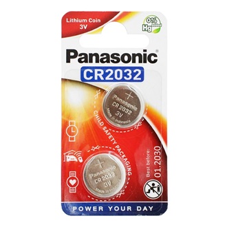 Panasonic gomb (CR2032 ) Li elem 2db