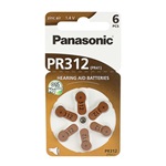 Panasonic gomb (PR312L/6LB ) cink-levegő elem 6db