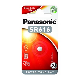 Panasonic gomb (SR616 ) ezüst-oxid elem 1db