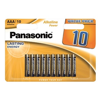 Panasonic AAA (LR03) alkáli elem 10db