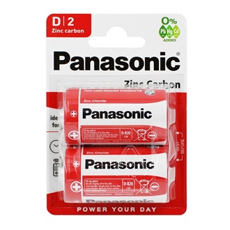 Panasonic D (R20) cink-mangán elem 2db