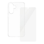 PANZERGLASS CARE FASHION 2IN1 szilikon telefonvédő (ütésállóság, légpárnás keret + képernyővédő üveg) ÁTLÁTSZÓ