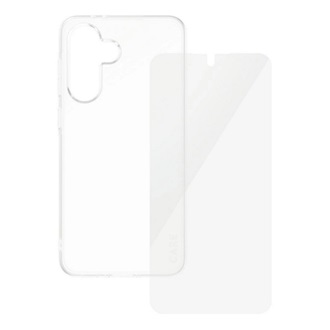 PANZERGLASS CARE FASHION 2IN1 szilikon telefonvédő (ütésállóság, légpárnás keret + képernyővédő üveg) ÁTLÁTSZÓ