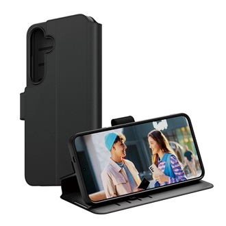 PANZERGLASS CARE WALLET tok álló, bőr hatású (FLIP, oldalra nyíló, asztali tartó, kameravédő) FEKETE