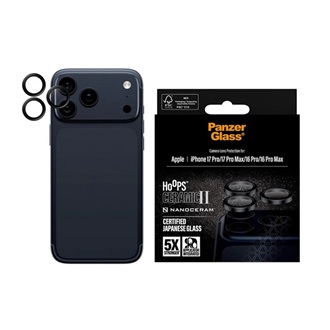 PANZERGLASS HOOPS CERAMIC II kameravédő üveg (9H + segédkeret) FEKETE