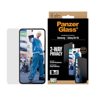 PANZERGLASS PRIVACY ULTRA-WIDE FIT képernyővédő üveg (3D, betekintés védelem + segédkeret) FEKETE
