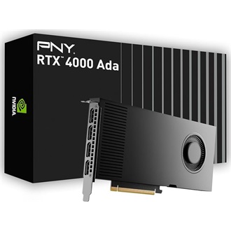 PNY RTX 4000 Ada 20GB GDDR6 160-bit grafikus kártya