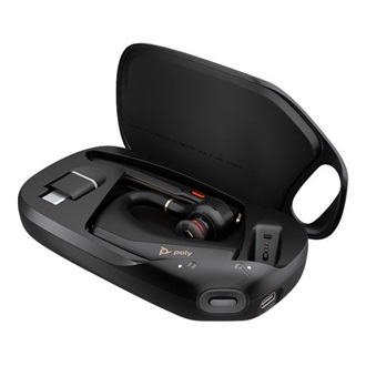 POLY VOYAGER LEGEND 50 UC bluetooth fülhallgató MONO v5.4, aktív zajszűrő + töltőtok, FEKETE