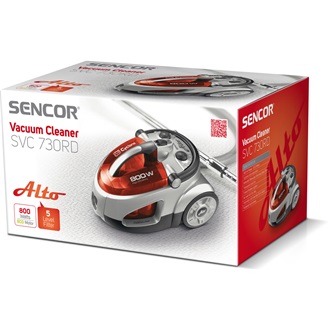 Sencor SVC730RD porzsák nélküli porszívó piros-szürke