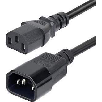 StarTech C14 -> C13 M/F tápkábel 4.5m fekete