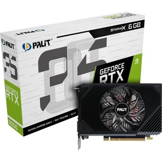 Palit GeForce RTX 3050 StormX 6GB GDDR6 96-bit grafikus kártya