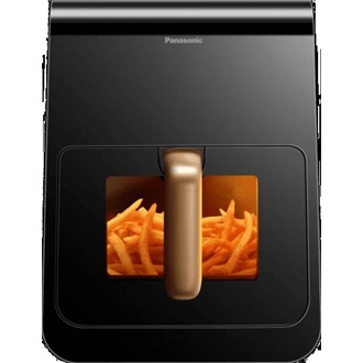 Panasonic AirFryer NF-CC600AXE ablakos forrólevegős sütő fekete