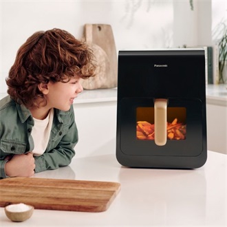 Panasonic AirFryer NF-CC600AXE ablakos forrólevegős sütő fekete