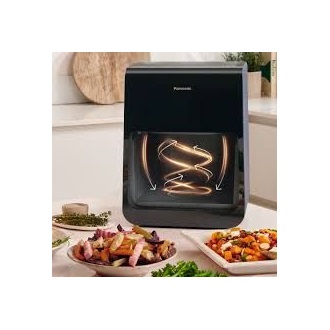 Panasonic AirFryer NF-CC600AXE ablakos forrólevegős sütő fekete