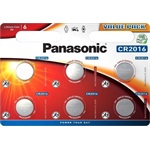 Panasonic CR2016 3V lítium gombelem 6db