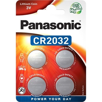 Panasonic CR2032EL-4B gomb (CR2032) Li elem 4db