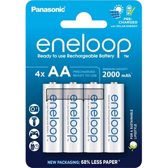 Panasonic Eneloop AA (LR6) 1900mAh NiMH akkumulátor 4db fehér