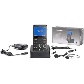 Panasonic KX-TU155 Senior mobiltelefon fekete