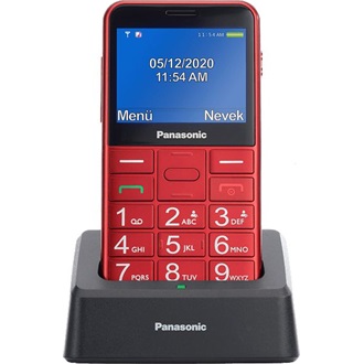 Panasonic KX-TU155 Senior mobiltelefon piros