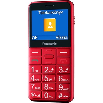 Panasonic KX-TU155 Senior mobiltelefon piros