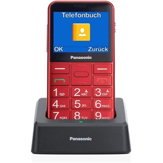 Panasonic KX-TU155 Senior mobiltelefon piros