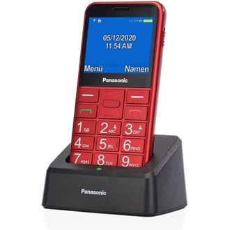 Panasonic KX-TU155 Senior mobiltelefon piros