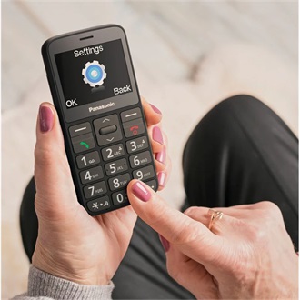 Panasonic KX-TU160 Senior mobiltelefon fekete