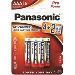 Panasonic LR03PPG/6BP 4+2F 1,5V AAA/mikro tartós alkáli elem 6db