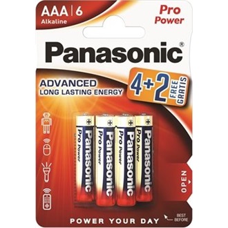 Panasonic LR03PPG/6BP 4+2F 1,5V AAA/mikro tartós alkáli elem 6db