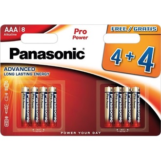 Panasonic LR03PPG/8BW 1,5V AAA/mikro tartós alkáli elem 8db