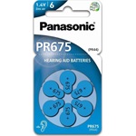 Panasonic PR-675(44)/6LB PR675 cink-levegő hallókészülék elem 6db