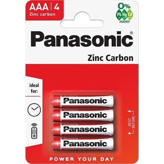 Panasonic R03R-4BP AAA (LR03) cink-mangán elem 4db