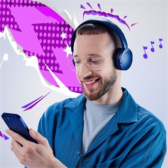 Panasonic RB-HF630BE fejhallgató headset kék