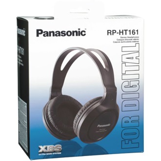 Panasonic RP-HT161E-K fejhallgató fekete